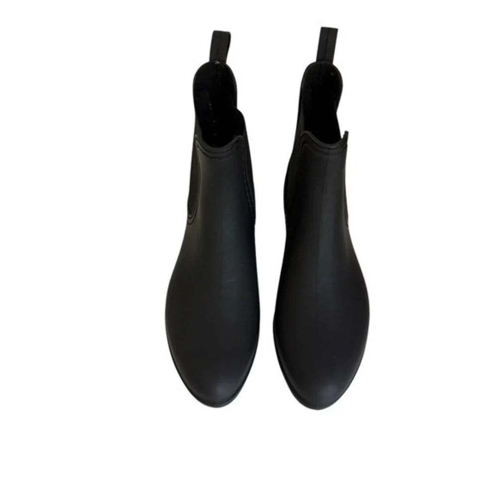 Jeffrey Campbell PLAY Forecast 2 Matte Black Chelsea Rainboots Size 8 Waterproof